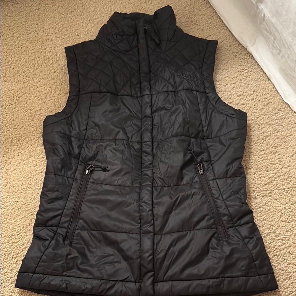 Women's Black Quilted Vest